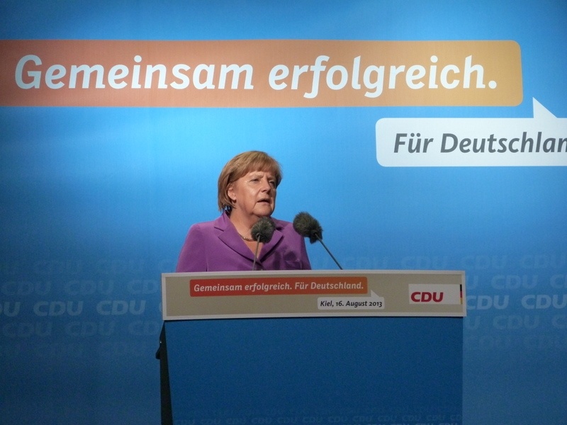 Bundestagswahl 2013: Sommertour Angela Merkel 19. Juli 2013 in St. Peter-Ording