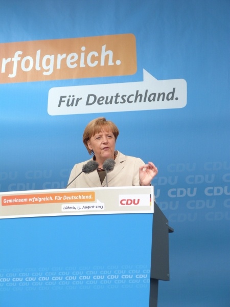 Bundestagswahl 2013: Sommertour Angela Merkel 19. Juli 2013 in St. Peter-Ording