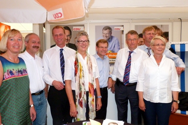 Bundestagswahl 2013: Sommertour Angela Merkel 19. Juli 2013 in St. Peter-Ording