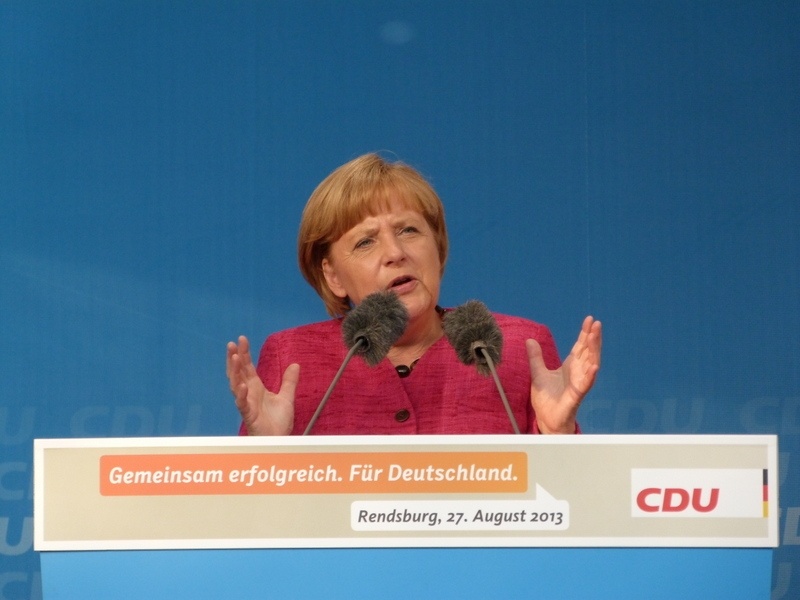 Bundestagswahl 2013: Sommertour Angela Merkel 19. Juli 2013 in St. Peter-Ording