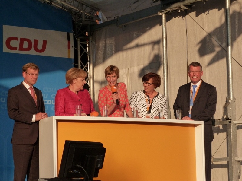Bundestagswahl 2013: Sommertour Angela Merkel 19. Juli 2013 in St. Peter-Ording