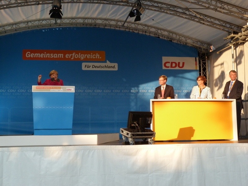 Bundestagswahl 2013: Sommertour Angela Merkel 19. Juli 2013 in St. Peter-Ording