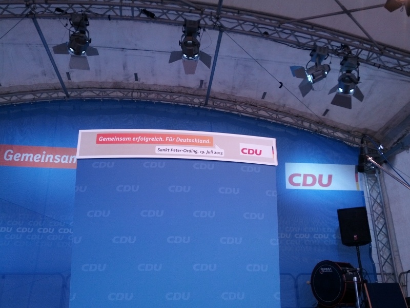 Bundestagswahl 2013: Sommertour Angela Merkel 19. Juli 2013 in St. Peter-Ording