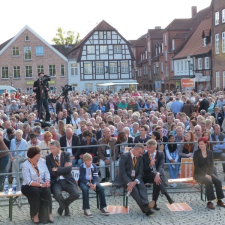 Bundestagswahl 2013: Sommertour Angela Merkel 19. Juli 2013 in St. Peter-Ording