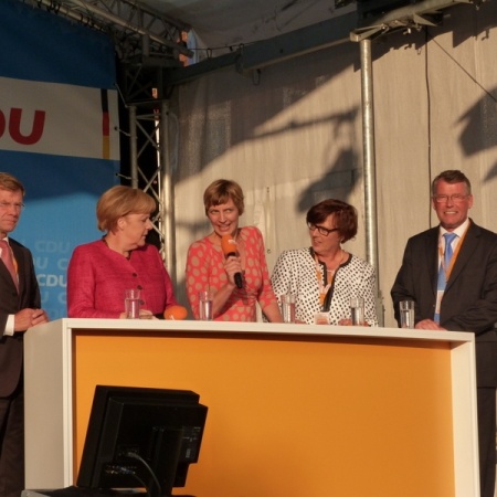 Bundestagswahl 2013: Sommertour Angela Merkel 19. Juli 2013 in St. Peter-Ording
