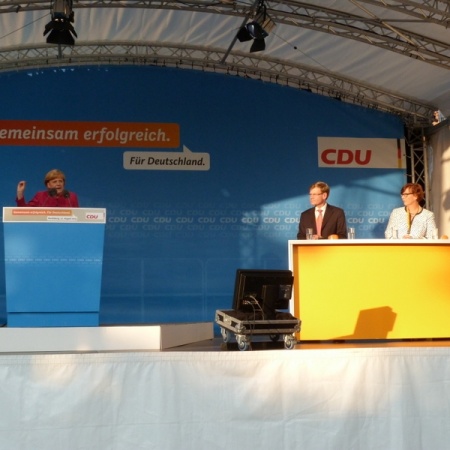 Bundestagswahl 2013: Sommertour Angela Merkel 19. Juli 2013 in St. Peter-Ording