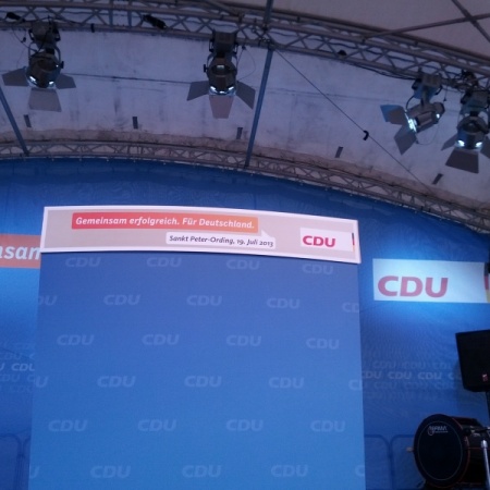 Bundestagswahl 2013: Sommertour Angela Merkel 19. Juli 2013 in St. Peter-Ording