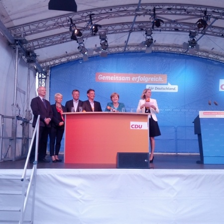 Bundestagswahl 2013: Sommertour Angela Merkel 19. Juli 2013 in St. Peter-Ording