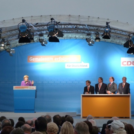 Bundestagswahl 2013: Sommertour Angela Merkel 19. Juli 2013 in St. Peter-Ording